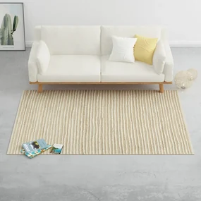vidaXL Vloerkleed 120x170 cm hennep wol naturel en wit