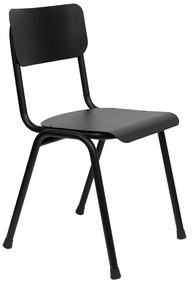 Zuiver Back To School Outdoor Tuinstoel Stapelbaar Aluminium Zwart