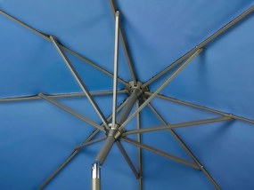 Platinum Riva stokparasol 3 m. rond - Light Grey met voet en hoes