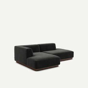 Linker hoekbank chenille fluweel, Jacopo