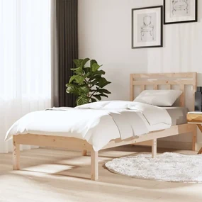 vidaXL Bedframe massief hout 90x190 cm 3FT single