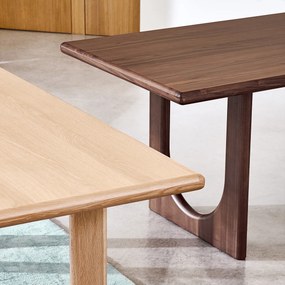 Eettafel, walnootfineer, 6 tot 8 couverts, DOUVE