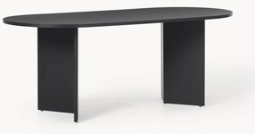 Ovale houten eettafel Toni, 200 x 90 cm