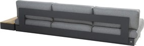 4 Seasons Outdoor Ibiza platform hoekbank XXL * SALE * Loungeset   houtkleur weerbestendig