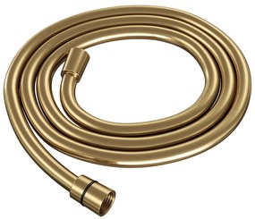 Brauer Stripe inbouw badkraan met drukknoppen, badvulcombinatie en staafhanddouche messing geborsteld PVD