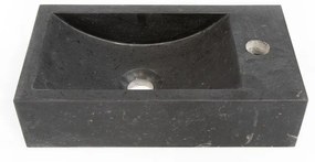 Saniclass Noche Fontein - 22x40x10cm - natuursteen donker GXB 220x400x100 Small L/R