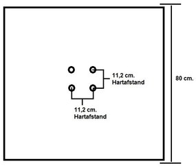 Platinum Challenger Premium T1 3.5x3.5 m - Havanna Taupe met voet en hoes