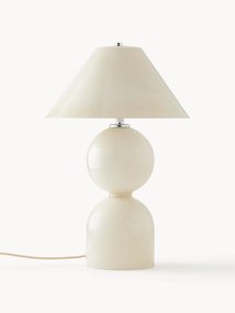 Glazen tafellamp Danielle met verstelbare lampenkap, H 41 cm