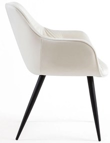 Zandel Zwart Fluwelen Stoel