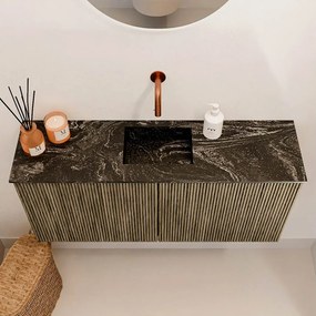 Mondiaz Joya DLux 90cm toiletmeubel dusk met wastafel faye midden zonder kraangat lava
