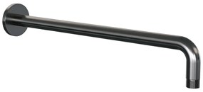 Brauer Gunmetal Carving thermostatische inbouw regendouche met staafhanddouche, gebogen muurarm en hoofddouche 30cm set 52 gunmetal geborsteld PVD