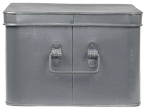 LABEL51 Opbergbox Media XL 35x27x18 cm antiekgrijs