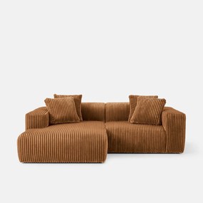 XL corduroy hoekbank links, LIORA