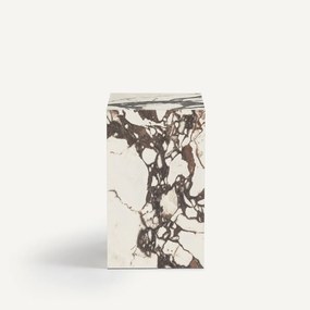 Bijzettafel, keramiek met marmereffect, Alcana