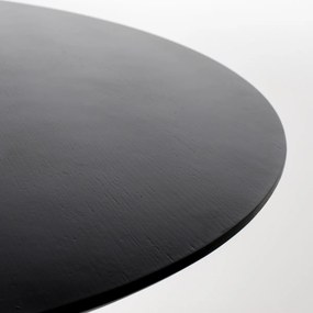 Zuiver Pilar Black Ronde Design Eettafel Zwart - 100 X 100cm.