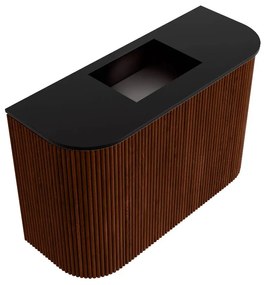 Mondiaz Joya 65cm toiletmeubel ronding links/rechts ruby met wastafel faye midden zonder kraangat urban