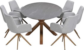 Garden Impressions Amalia tuinset draaibaar 7-delig - Scot tuintafel 230x115 cm