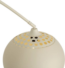 Moderne booglamp beige met marmeren voet - XXL