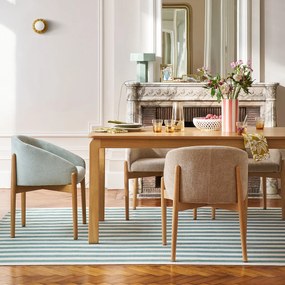 Gestreepte vaas van keramiek, H25 cm, Jaoma