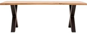 Goossens Eettafel Blade, Boomstamblad 260 x 100 cm 5 cm dik