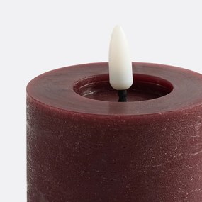 Gekleurde kaars met LED, H11,3 cm, Caspar