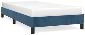 vidaXL Bedframe fluweel donkerblauw 90x200 cm