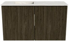 Mondiaz Joya DLux 70cm toiletmeubel shadow met wastafel faye links zonder kraangat ostra