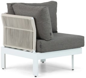 Hoek loungeset 6 personen Aluminium Wit  Lifestyle Garden Furniture Lorenzo