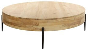 Ronde Salontafel Acacia Hout - 120 X 120cm.