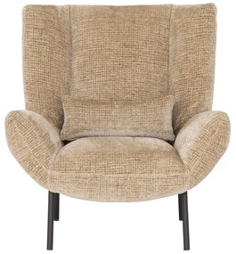 Must Living Astro Zandkleur Fauteuil Met Lendekussen