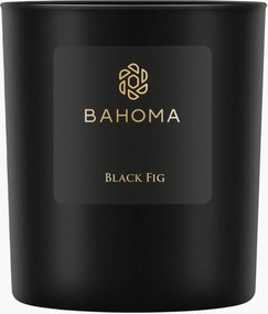 Handgegoten geurkaars Obsidian (zwarte vijg)