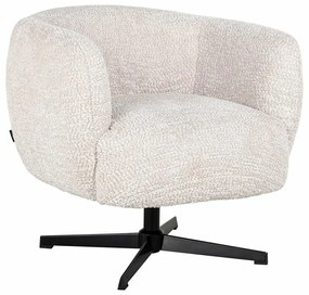 Richmond Interiors Estelle Draai Fauteuil Met Ronde Rug Creme