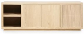 Eleonora Helsinki Modern Dressoir Naturel Eiken - 200x42x70cm.