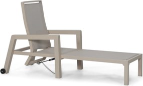 Lifestyle Garden Furniture Evora Ligbed Verstelbaar Aluminium Zand/Beige
