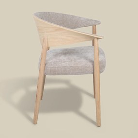 Eiken Eetkamerstoel Gebogen Hout