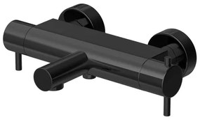 Hotbath COBBER Thermostatische Badmengkraan met uitloop Gepolijst zwart PVD B022PBP