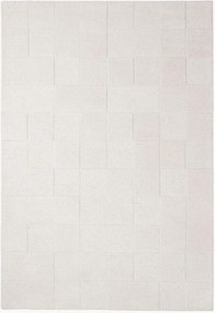 Handgetuft hoog-laag wollen vloerkleed Checkerboard
