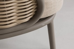 Stoel en Bank Loungeset 5 personen Aluminium Taupe  Apple Bee Pine