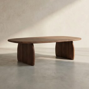 Organisch Gevormde Salontafel - 110 X 70cm.