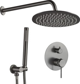 Inbouw regendoucheset Rea Lungo Grip Gun Grey + BOX