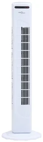 vidaXL Torenventilator met afstandsbediening en timer ø24x80 cm wit