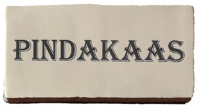 Terre d'Azur Cocina wandtegel met decor pindakaas 15x7,5cm creme
