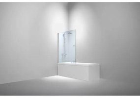 Van Rijn Products ST02 Badwand incl glasbehandeling 80x150cm chroom ST02800