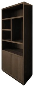 Richmond Interiors Oakura Brown Boekenkast Bruin Eiken Links - 100x45x220cm.