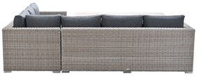 Garden Impressions Tennessee lounge dining set rechts 3-delig vintage willow - texfiber