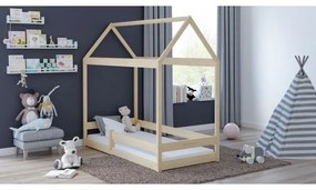 Peuter Wit  Hemelbed in de vorm van een huis - Cabana 5059914073889 Children's Beds Home, 180x80, Matras van schuim/latex van 10 cm Children's Beds Ho