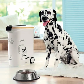 Curver Voedselcontainer Dinner is Served hond met wielen 54 L
