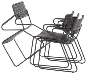 Taste by 4 Seasons Swing tuinset antraciet met Basso tafel Ø 130 cm * SALE *  Tuinset    houtkleur weerbestendig
