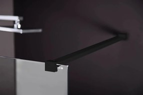 Polysan Modulaire inloopdouche 100x200cm mat zwart