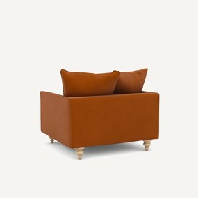 Linnen fluwelen fauteuil, LAZARE